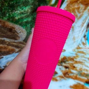 Starbucks Matte Ruby Pink Studded Tumbler